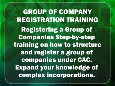 GROUP OF COMPANY AND LIMITED BY GUARANTEE REGISTRATION